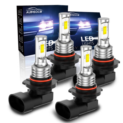 For Toyota Highlander 2001 - 2007 LED Headlight Bulbs Hi/Lo Beam Combo Kit White