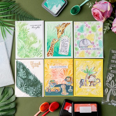 3D Embossing Folders Ocean Animal Starfish Stencils DIY Scrapbooking Craft Card