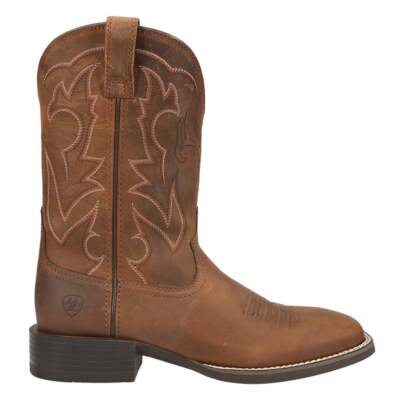 Мужские коричневые повседневные ботинки Ariat Sport Outdoor Square Toe Cowboy 10038330