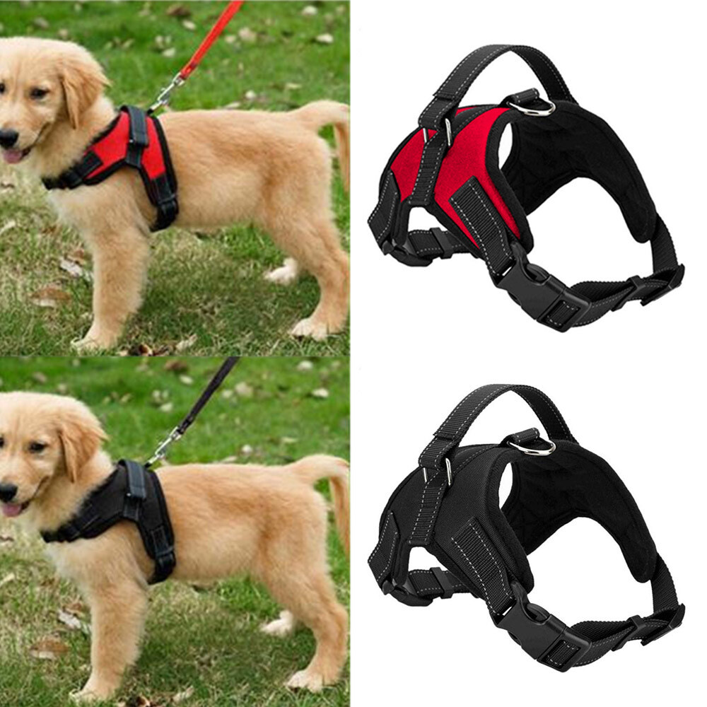 Adjustable Pet Dog Nylon Harness Soft Leash Easy Walk Control Strap