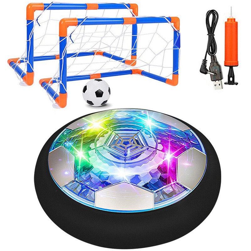 Hover Soccer Ball Set With 2 Goals Usb Rechargeable Led Light Floating Ball Toys