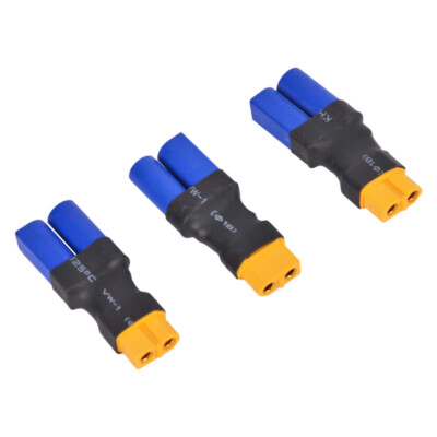 3pcs Male EC5 to Female XT60 Connector Adapter Less Resistance NO Wire 