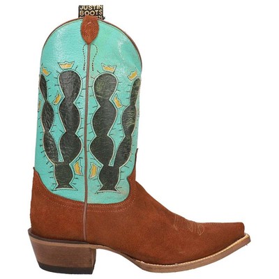 

Justin Boots Pearced Snip Toe Cowboy Womens Blue Casual Boots L4453, Синий, Justin Boots Pearce'd Snip Toe Cowboy