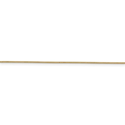 Pre-owned Superdealsforeverything Real 14kt Yellow Gold .7mm Box Chain; 30 Inch; Lobster Clasp