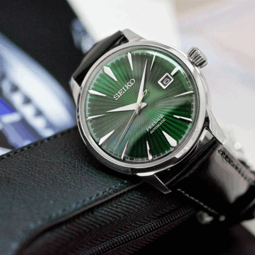 Pre-owned Seiko Presage Mens Analog Automatic Watch With Leather Bracelet Srpd37j1 Usus
