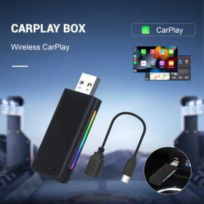 Wireless CarPlay Adapter USB Dongle AI BOX For Apple iOS Car Auto US