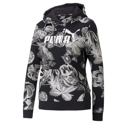 

Puma 67400101 Женская толстовка с цветочным принтом Frozen Flower Повседневная толстовка с капюшоном — черный —