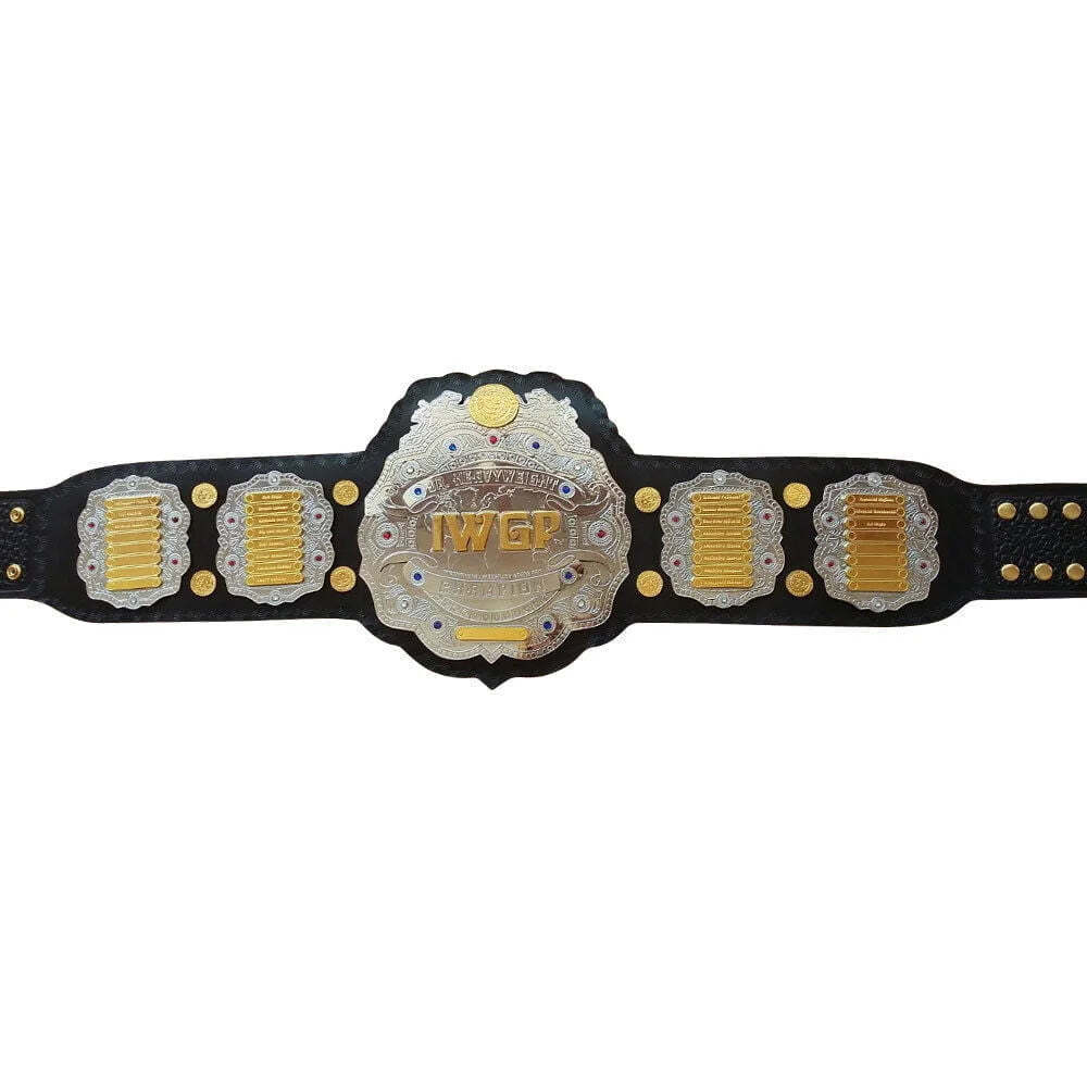 IWGP V4 World Heavyweight Wrestling Championship Title Belt 2mm/4mm Adult Size - Picture 2 of 5