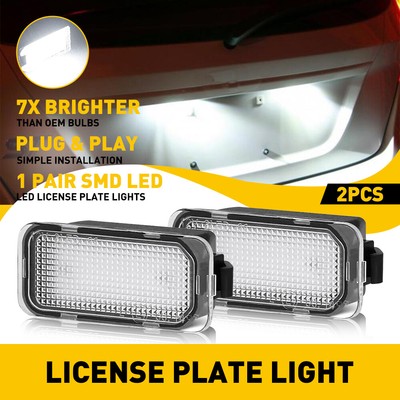 For Ford C-MAX Edge Transit Connect LED License Lights Plate Lamps Pair-2x US