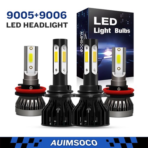For 20092019 Dodge Journey 4x 9005 9006 White LED Headlight High Low