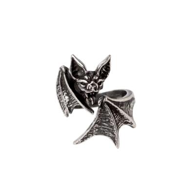 Alchemy Gothic Nighthawk Pewter Ring BRAND NEW