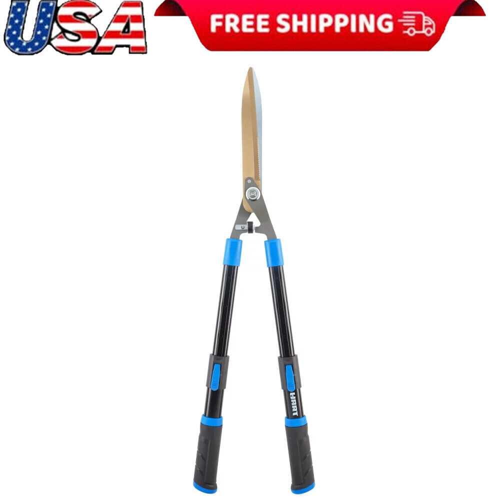 Titanium Blade Hedge Shears Extendable Handle Compound Actio