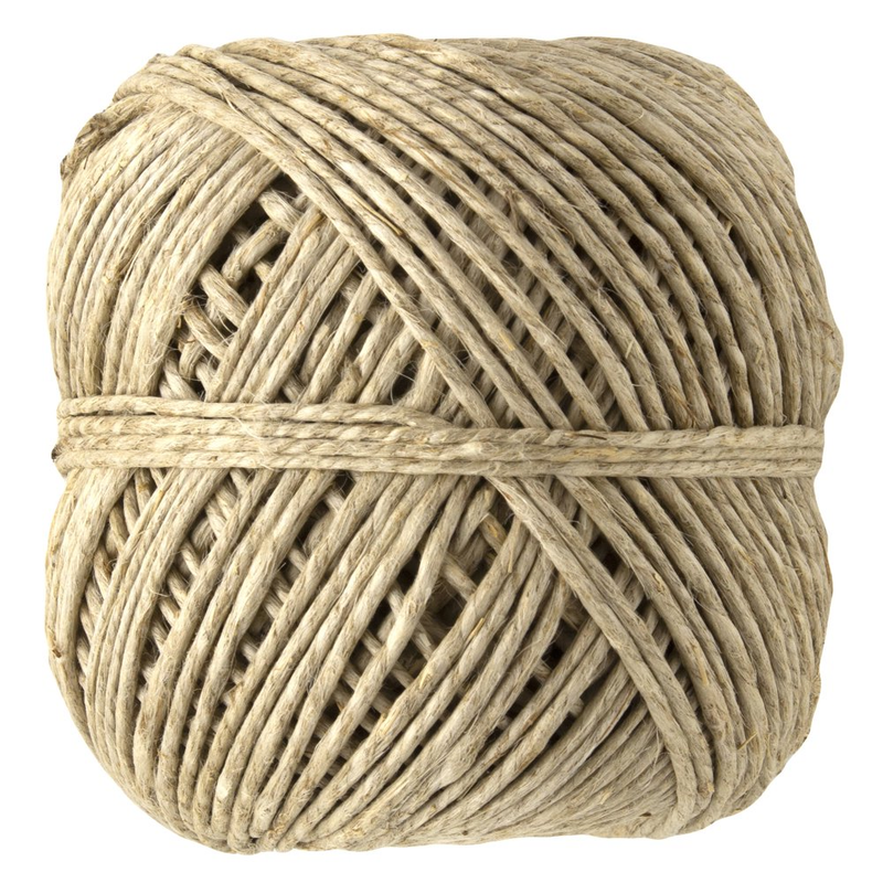 DIY Polished Natural Hemp 80# Cord String Twine, 219.9 Ft, Medium Natural Brown