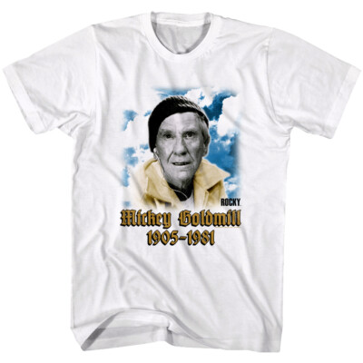 Rocky Balboa Mickey Goldmill Memorial Men's T Shirt Boxing Trainer 1981 Heaven