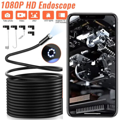 ANCEL 1080P HD Industrial Endoscope Borescope 16FT 5.5mm Inspection Snake Camera
