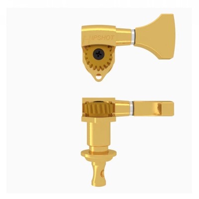 Hipshot Classic Open Guitar Tuning Machine Gold  .827'''' - 21mm Bass Side