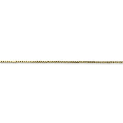 Pre-owned Skyjewelers Real 10kt Yellow Gold 1mm Box Chain; 30 Inch; Lobster Clasp