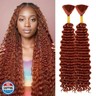 Deep Wave Bulk hair for Braiding Wet and Wavy Micro Braiding Hair No Weft Faux Deep Wave Braiding Hair Extensions for Box Boho Braids 150g with 2Bundles #350 (18Inch)