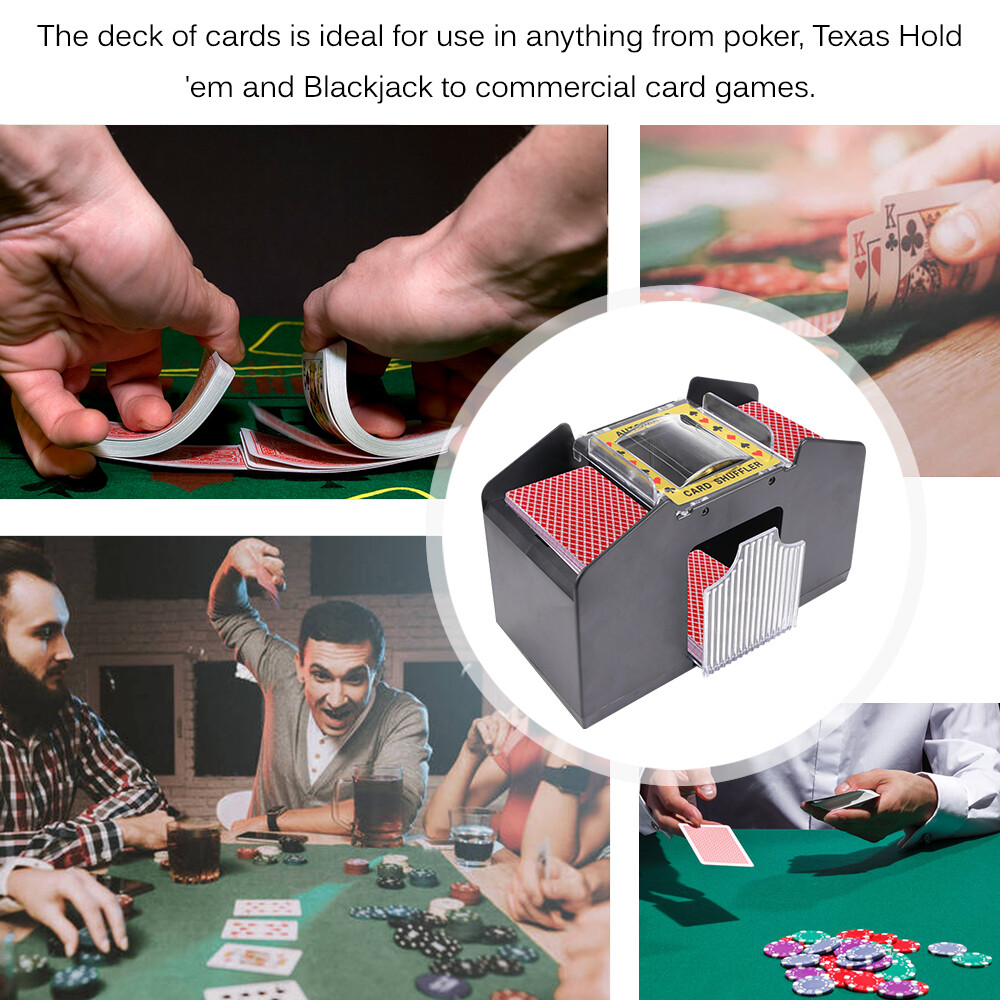 4 deck automatic card shuffler poker cards shuffling