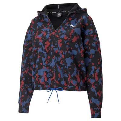 Puma Modern Sports Aop Pullover Hoodie Womens Size L Повседневная верхняя одежда 855909-75