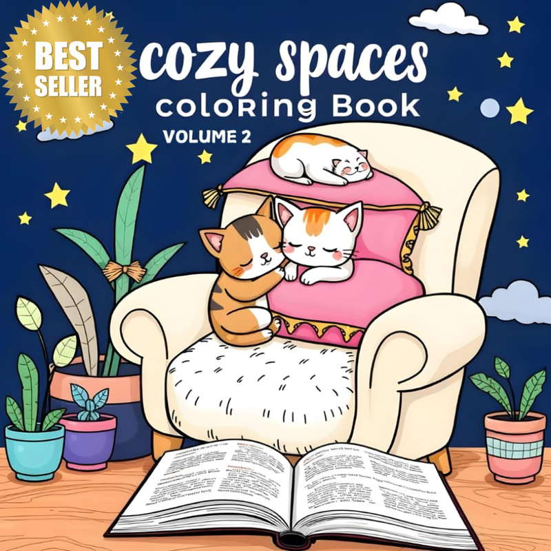 Cozy Corners: a Coloring Book of Warm & Inviting Spaces Vol. 2: Charming Miniatu