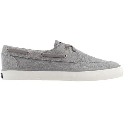 Sperry Pier Boat Sparkle Canvas Slip On  Womens Grey Sneakers Casual Shoes STS84