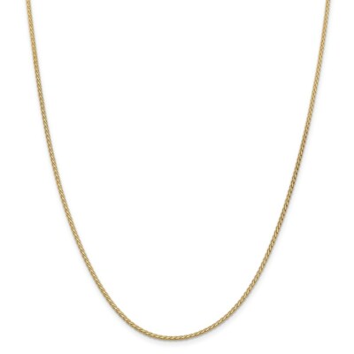 Pre-owned Superdealsforeverything Real 14kt Yellow Gold 18 Inch 1.9mm Flat Wheat With Lobster Clasp Chain; 18 Inch