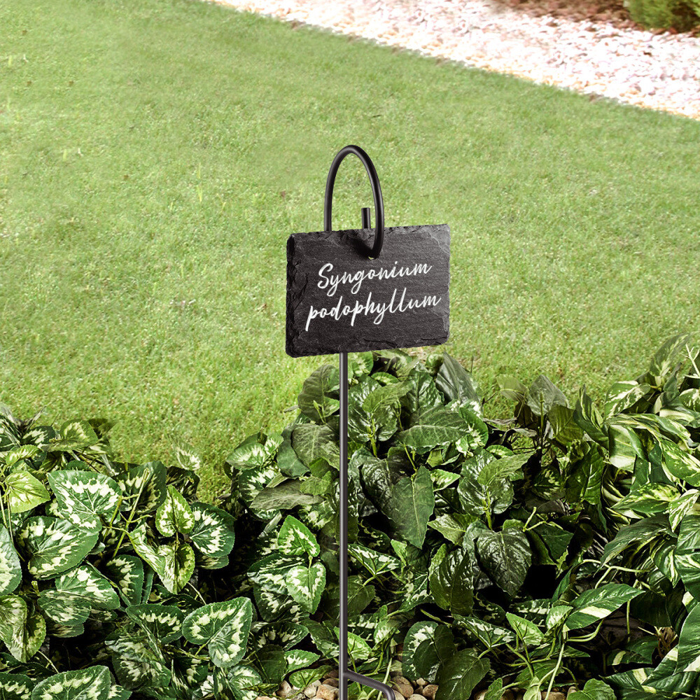 10X LARGE Slate PLANT GARDEN MARKERS LABELS FLOWERS NAME