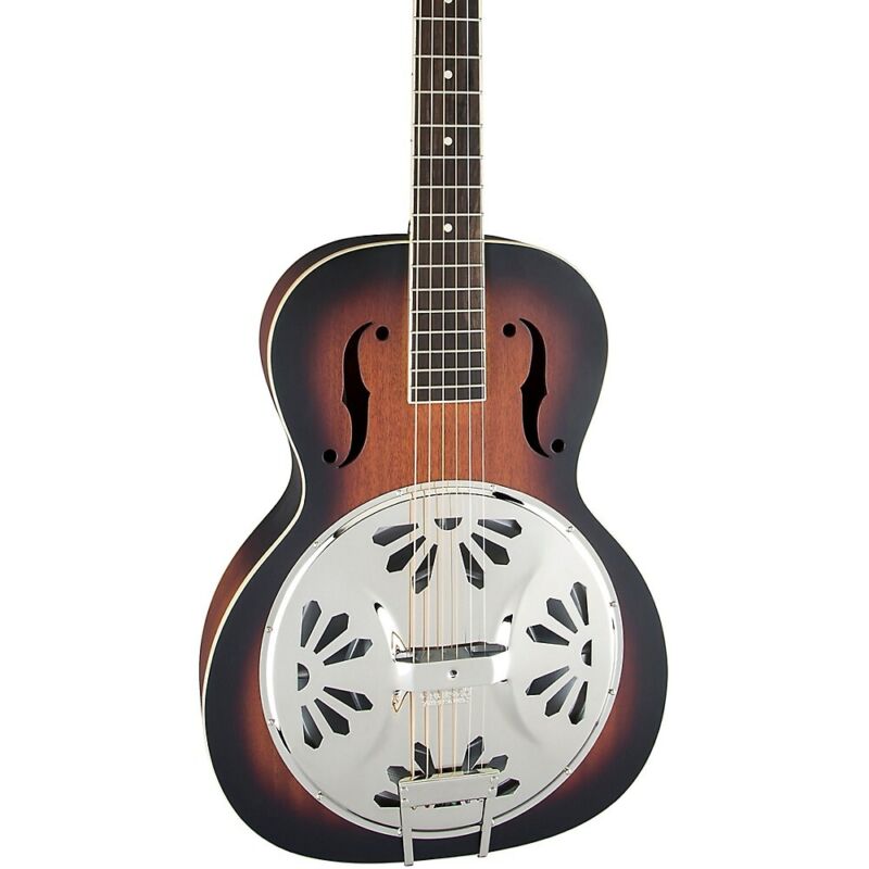 Gretsch G9220 Bobtail Round-Neck Resonator Guitar, Spider Cone 2-Color Sunburst