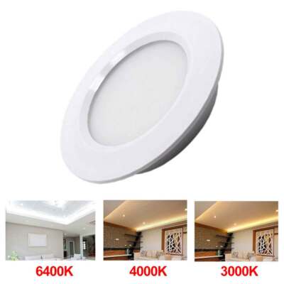 12V LED Lights Round Recessed Ceiling Light For RV Camper Interior Down Lights#