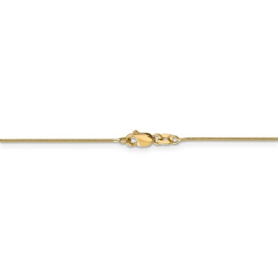 Pre-owned Superdealsforeverything Real 14kt Yellow Gold .8mm Round Snake Chain; 24 Inch; Lobster Clasp