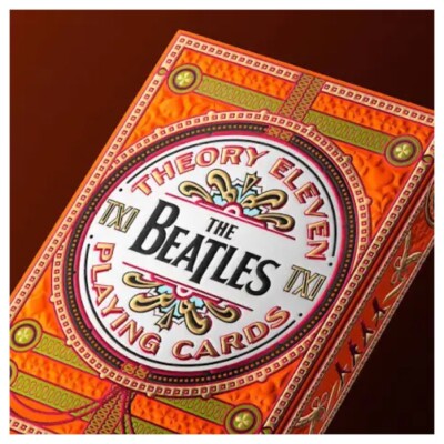 The Beatles (Orange) Playing Cards genuine theory11, Brand New Sealed Deck Mint!