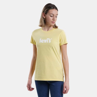 

Levis Wmns The Perfect Футболка женская желтая, Желтый, Levi's Wmns The Perfect T-Shirt