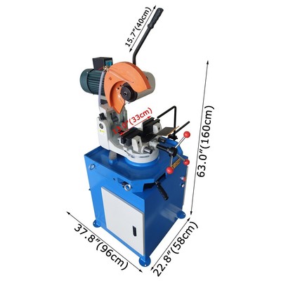 Vertical 220V Pipe Cutting Machine Metal Cutting Circular Cold Saw & Pipe Cutter
