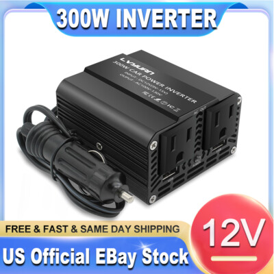 150w/300w Power Inverter Dc 12v To Ac 110v 120v Converter Pure Sine Wave Car 