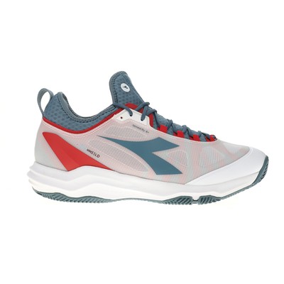 diadora Speed Blushield Fly 4 Plus Clay Tennis Mens White Sneakers Athletic Sho