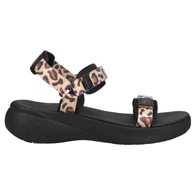 

Черные повседневные сандалии для девочек Puma Sportie Leopard с ремешком на пятке 38858301, Черный, Puma Sportie Leopard Sling Back Youth