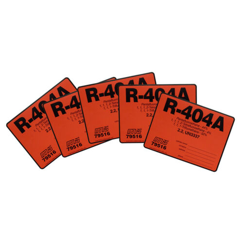 404A / 404A Suva HP62 / Forane FX-70 # 79516 Label , Pack of (5)