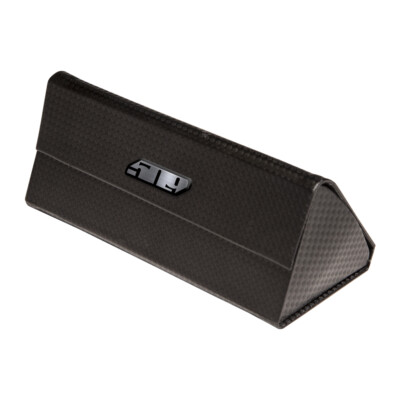 509 Black Flat Track Case Collapsible Sunglasses Case Magnetic Closure Hard Case