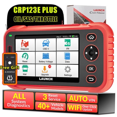2024 Launch CRP123E Plus OBD2 Car Scanner ABS SRS SAS TPMS EPB Diagnostic Tool