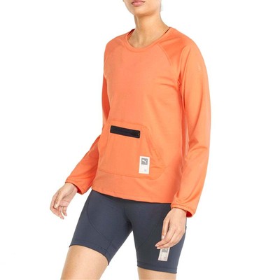 

Puma First Mile X Crew Neck Long Sleeve Running Sweatshirt Womens Orange 521419, Оранжевый