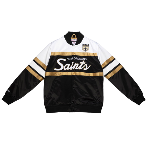 

Mitchell - Ness Special Script Heavyweight Satin Football Jacket Mens Black Casu, Черный, Mitchell - Ness Special Script Heavyweight Satin Football Jacket