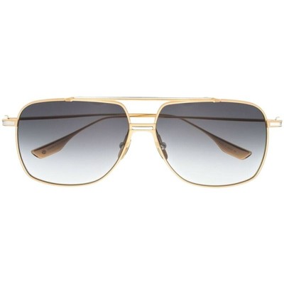 Pre-owned Dita Dts100-a-01 Alkamx Yellow Gold - Silver W Sunglasses In Gray