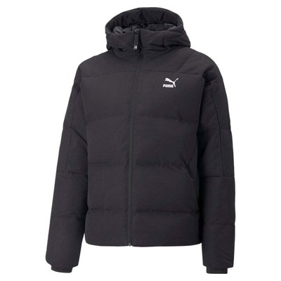 

Puma Down Puffer Full Zip Jacket Мужская черная повседневная спортивная верхняя одежда 53557001, Черный, Puma Down Puffer Full Zip Jacket