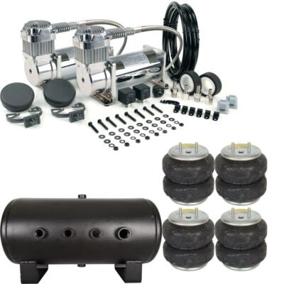 VIAIR Dual 380C Compressors with 5 Gallon Tank & 3/8'' 2500lb Firestone Air Bags