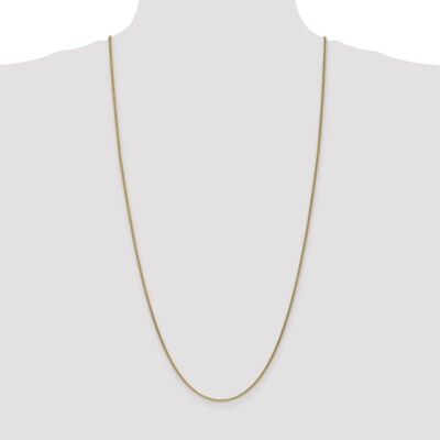 Pre-owned Spiga Real 10kt Yellow Gold 1.7mm  Chain; 30 Inch; Lobster Clasp