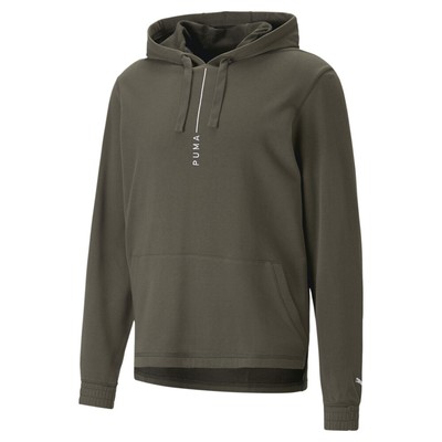 Пуловер с капюшоном Puma Studio без пластика, мужская зеленая повседневная верхняя одежда 52320673