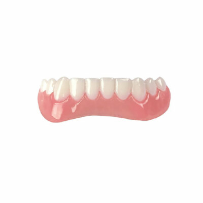 Snap On False Teeth Upper + Lower Dental Veneers Dentures Tooth Cover Set hl