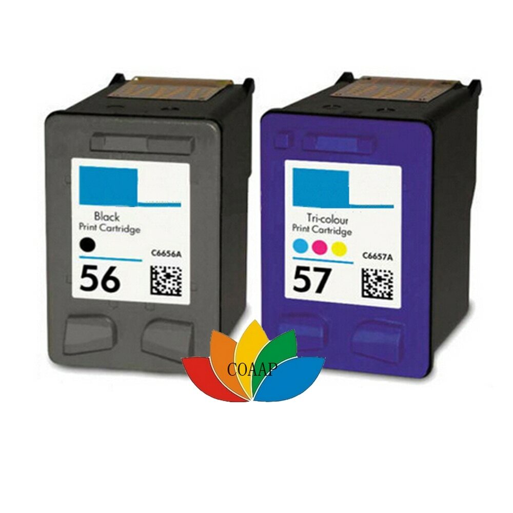 C6656a C6657a cartouche d'imprimante Compatible hp pour hp 56 57 hp56 hp57