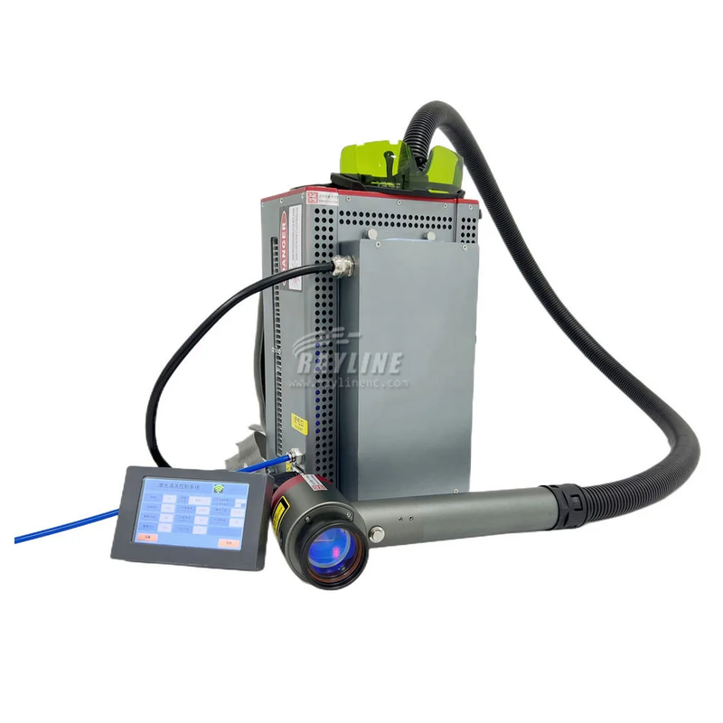 200W 300W Portable Pulsed Fiber Laser Cleaning Machine Metal Oil Rust Paint Remo